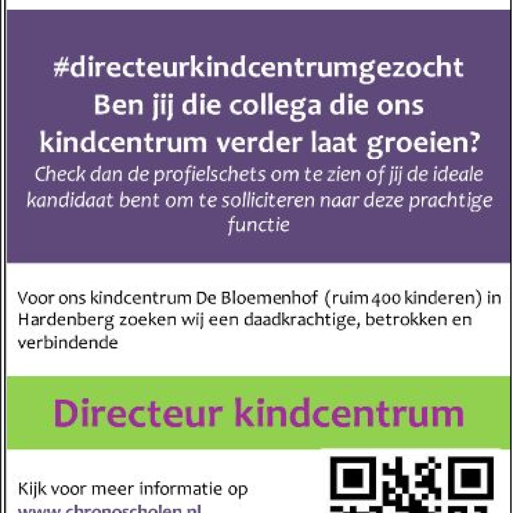vacature directeur kc bloemenhof